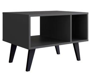 Mesa de centro rectangular gris