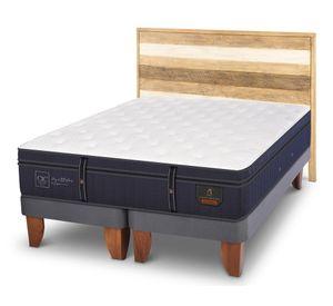Cama europea Grand Premium king base dividida + respaldo Loira