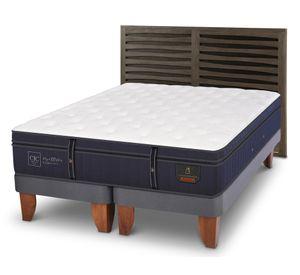 Cama europea Grand Premium 2 plazas base dividida + respaldo Rhone