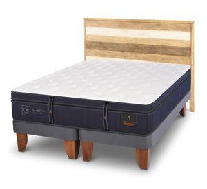 Cama europea Grand Premium 2 plazas base dividida + respaldo Loira