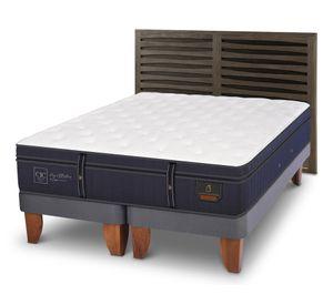 Cama europea Grand Premium king base dividida + respaldo Rhone