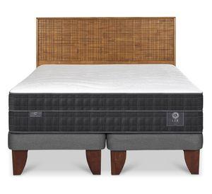 Cama europea Lux king base dividida + respaldo Adria