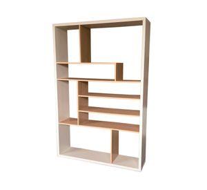 Librero Antonia blanco/natural 180x120x29.6 cm