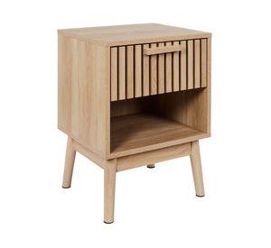 Velador Atenea natural 55x40x35 cm 1 cajón