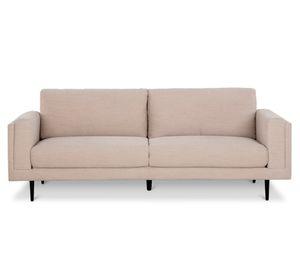 Sofá 3 cuerpos María Repreve poliéster beige claro