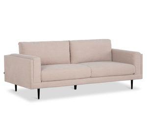 Sofá 3 cuerpos María Repreve poliéster beige claro