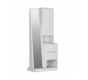 Tocador Moveli espejo blanco 170x79x45 cm