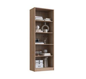 Vitrina vidrio Moveli castaño 5 niveles