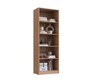 Vitrina vidrio Moveli castaño 5 niveles