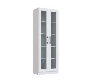 Vitrina vidrio Moveli blanco 5 niveles