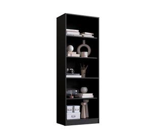 Vitrina vidrio Moveli negro 5 niveles