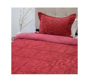 Cubrecama Outboss deluxe senses guinda 1.5 plazas