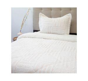Cubrecama Plush senses crudo 1.5 plazas