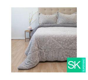 Cubrecama Plush senses gris súper king