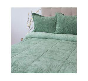 Cubrecama Outboss senses verde 2 plazas