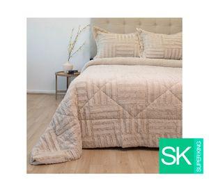 Cubrecama Plush senses beige súper king