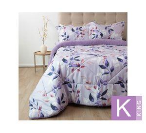 Plumón estampado Senses lavanda king