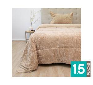 Cubrecama Outboss senses beige 1.5 plazas