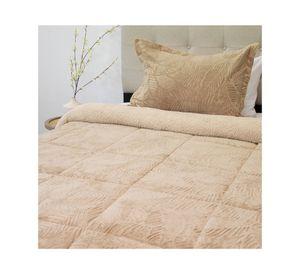Cubrecama Outboss senses beige 1.5 plazas