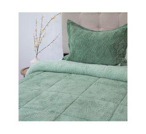 Cubrecama Outboss senses D2 verde 1.5 plazas