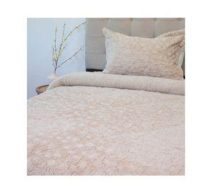 Cubrecama Plush senses D1 beige 1.5 plazas