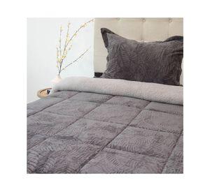 Cubrecama Outboss senses D2 gris 1.5 plazas