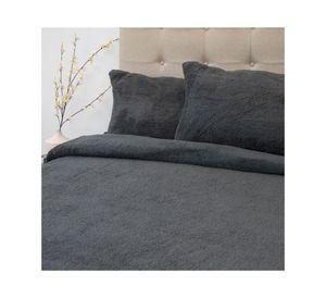 Juego de sábanas king chiporro Senses gris oscuro