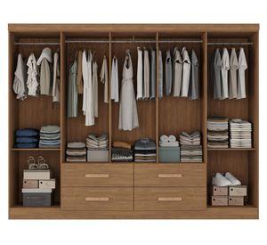 Clóset 10 puertas 4 cajones Lagos acacia 183x235x45 cm