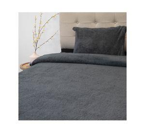 Juego de sábanas 1.5 plazas chiporro Senses gris oscuro