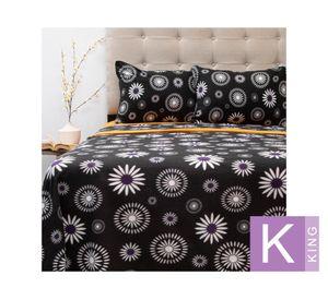 Juego de sábanas king polar estampada Composé D7