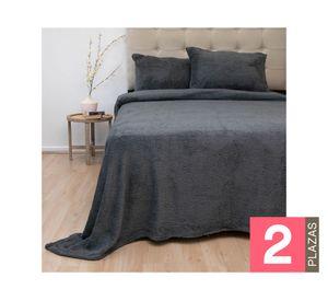Juego de sábanas 2 plazas chiporro Senses gris oscuro