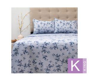Juego de sábanas king polar estampada Composé D4