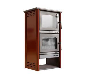 Horno a leña combustión lenta Ofen  15.6 kW burdeo