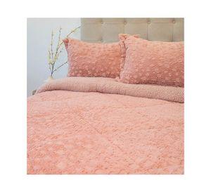 Cubrecama Plush senses rosado 2 plazas