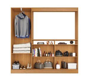 Rack TV dormitorio 50" Venecia negro/caramelo