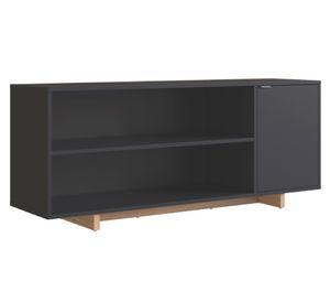 Rack TV 50" Moveli 3 espacios negro
