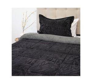 Cubrecama Outboss deluxe Senses negro 1.5 plazas