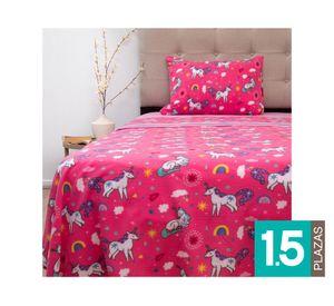 Juego de sábanas 1.5 plazas Kids composé unicornio