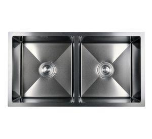 Lavaplatos doble Style flex black 82x45x22 cm