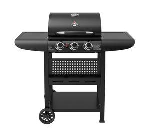 Parrilla a gas 3 quemadores Kansas Black