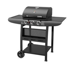 Parrilla a gas 3 quemadores Kansas Black