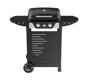 Parrilla eléctrica 2 quemadores Manhattan E2B black 2300 W