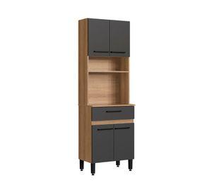 Kit mueble cocina grafito 4 puertas