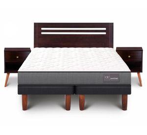 Cama europea Anatomic 2 plazas base dividida + set New Múnich