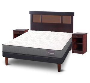 Cama europea Anatomic 2 plazas  + set New Dublín chocolate