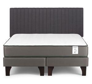 Cama europea New Style 2 plus 2 plazas base dividida + respaldo Lucio G