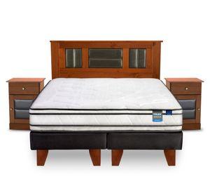 Cama europea Innova 2 plazas box base dividida + set Lorraine