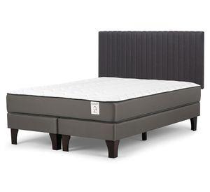 Cama europea New Style 2 plus 2 plazas base dividida + respaldo Lucio G