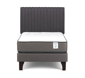 Cama europea New Style 2 plus 1.5 plazas  + respaldo Lucio G
