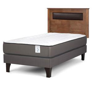 Cama europea New Style 2 plus 1.5 plazas + respaldo Ferrara